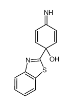 1-(benzo[d]thiazol-2-yl)-4-iminocyclohexa-2,5-dien-1-ol结构式