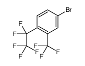 4-Bromo-1-(pentafluoroethyl)-2-(trifluoromethyl)benzene Structure