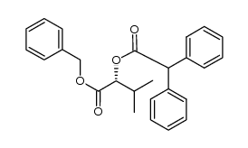 benzyl (R)-2-(diphenylacetyloxy)-3-methylbutanoate Structure