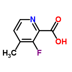 3-Fluoro-4-methyl-2-pyridinecarboxylic acid Structure