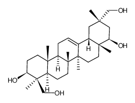 (3β,22β)-olean-12-ene-3,22,24,29-tetrol Structure