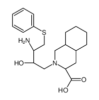 (3S,4AS,8AS)-2-[(2R,3R)-3-AMINO-2-HYDROXY-4-PHENYTHIOBUTYL]-DECAHYDRO-3-ISOQUINOLINECARBOXYLIC ACID picture