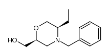 [(2S,5R)-5-ethyl-4-(phenylmethyl)-2-morpholinyl]methanol Structure