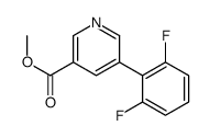 methyl 5-(2,6-difluorophenyl)pyridine-3-carboxylate Structure