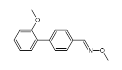 2'-methoxy-biphenyl-4-carbaldehyde-O-methyl-oxime结构式