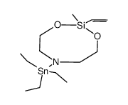 2-methyl-2-vinyl-6-triethylstannyl-1,3-dioxy-6-azo-2-silacyclooctane Structure