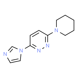 PYRIDAZINE, 3-(1H-IMIDAZOL-1-YL)-6-(1-PIPERIDINYL)- structure