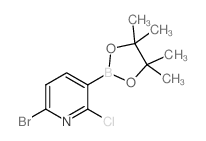 6-溴-2-氯-3-(4,4,5,5-四甲基-1,3,2-二氧硼杂环戊烷-2-基)吡啶图片