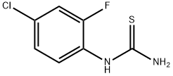 (4-氯-2-氟苯基)硫代脲结构式