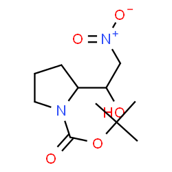 TERT-BUTYL 2-(1-HYDROXY-2-NITROETHYL)PYRROLIDINE-1-CARBOXYLATE Structure