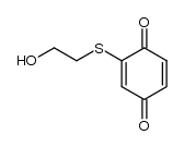 2-(2-hydroxyethylthio)-1,4-benzoquinone结构式