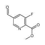 methyl 3-fluoro-5-formylpyridine-2-carboxylate结构式