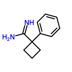 1-Phenylcyclobutanecarboximidamide结构式