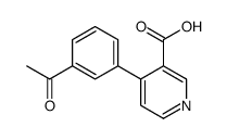 4-(3-acetylphenyl)pyridine-3-carboxylic acid结构式