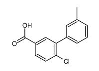 4-chloro-3-(3-methylphenyl)benzoic acid结构式