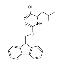 2-(9H-Fluoren-9-ylmethoxycarbonylamino)-4-methyl-pentanoic acid结构式
