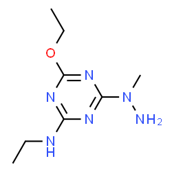 1,3,5-Triazin-2-amine,4-ethoxy-N-ethyl-6-(1-methylhydrazino)-(9CI) structure