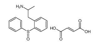 1-[2-(benzenesulfinyl)phenyl]propan-2-amine,(E)-but-2-enedioic acid Structure