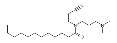 N-(2-cyanoethyl)-N-[3-(dimethylamino)propyl]dodecanamide结构式
