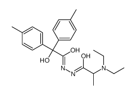 2-(diethylamino)-N'-[2-hydroxy-2,2-bis(4-methylphenyl)acetyl]propanehydrazide Structure