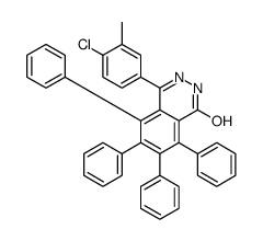 4-(4-chloro-3-methylphenyl)-5,6,7,8-tetraphenyl-2H-phthalazin-1-one结构式