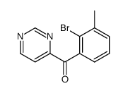 (2-bromo-3-methylphenyl)(pyrimidin-4-yl)methanone Structure