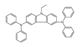 9-ethyl-3-N,3-N,6-N,6-N-tetraphenylcarbazole-3,6-diamine结构式