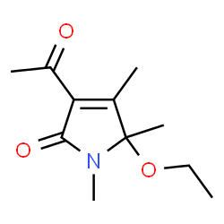 2H-Pyrrol-2-one,3-acetyl-5-ethoxy-1,5-dihydro-1,4,5-trimethyl-(9CI) picture