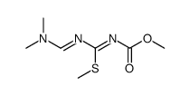 1-methoxycarbonyl-4-dimethylamino-2-thiomethyl-1,3-diazabutadiene Structure