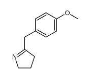 5-(4-methoxybenzyl)-3,4-dihydro-2H-pyrrole结构式