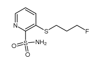 3-(3-fluoropropylthio)pyridin-2-ylsulfonamide结构式