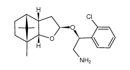 [2R-(2α(S*),3aα,4α,7α,7aα)]-2-Chlor-β-[(octahydro-7,8,8-trimethyl-4,7-methanobenzofuran-2-yl)-oxy]-benzolethanamin结构式