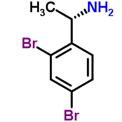 (1S)-1-(2,4-Dibromophenyl)ethanamine Structure