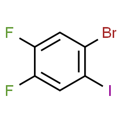1-Bromo-4,5-difluoro-2-iodobenzene结构式