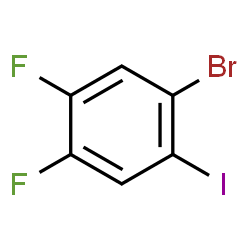 1-Bromo-4,5-difluoro-2-iodobenzene structure