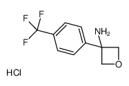 3-[4-(trifluoromethyl)phenyl]oxetan-3-amine,hydrochloride结构式
