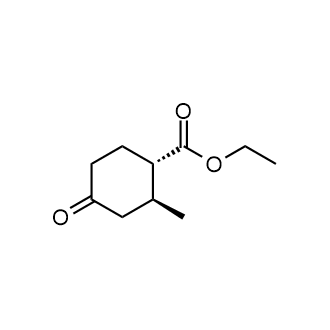 Ethyl (1S,2S)-2-methyl-4-oxocyclohexane-1-carboxylate structure