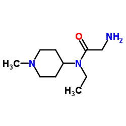 N-Ethyl-N-(1-methyl-4-piperidinyl)glycinamide结构式