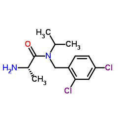N-(2,4-Dichlorobenzyl)-N-isopropyl-L-alaninamide Structure