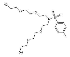 9-[(4-methylphenyl)sulfonyl]-3,6,12,15-tetraoxa-9-aza-1,17-heptadecanediol结构式
