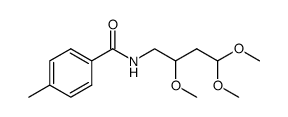 4-methyl-N-(2,4,4-trimethoxybutyl)benzamide Structure