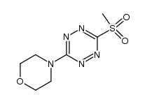3-methylsulfonyl-6-(morpholin-4-yl)-1,2,4,5-tetrazine Structure