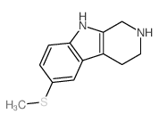 6-methylsulfanyl-2,3,4,9-tetrahydro-1H-pyrido[3,4-b]indole结构式