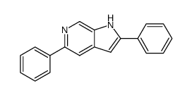 2,5-diphenyl-1H-pyrrolo[2,3-c]pyridine结构式