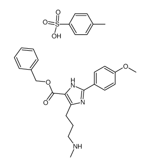 benzyl 2-(4-methoxyphenyl)-4-<3-(methylamino)propyl>-imidazole-5-carboxylate tosylate结构式