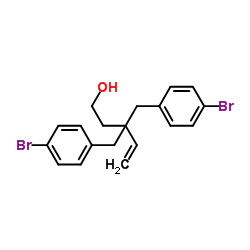 3,3-Bis(4-bromobenzyl)-4-penten-1-ol Structure