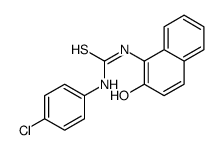 1-(4-chlorophenyl)-3-(2-hydroxynaphthalen-1-yl)thiourea Structure