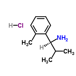 (1S)-2-Methyl-1-(2-methylphenyl)-1-propanamine hydrochloride (1:1) Structure