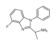 (1S)-1-(4-fluoro-1-phenylbenzimidazol-2-yl)ethanamine Structure