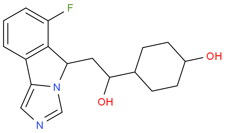 4-(2-(6-Fluoro-5H-imidazo[5,1-α]isoindol-5-yl)-1-hydroxyethyl)cyclohexanol picture